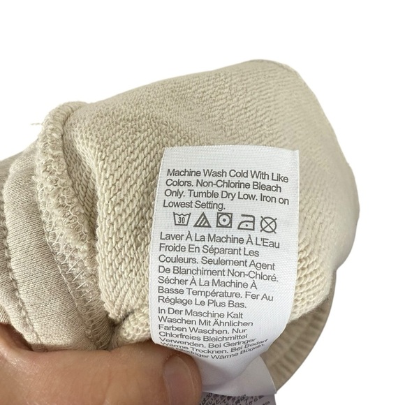 J. Crew Women’s University Terry Long Cutoff Sweat Shorts in Tan Size M - Picture 7 of 10